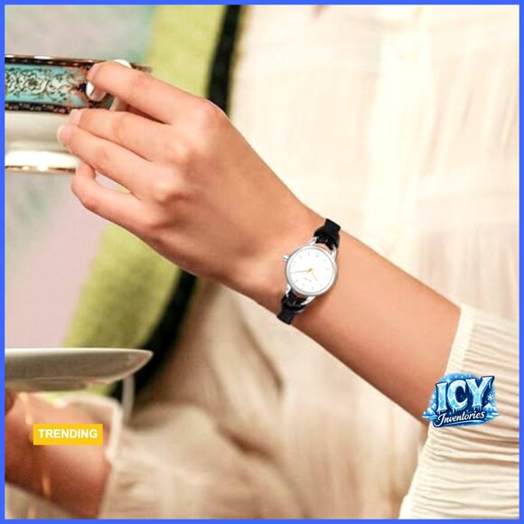 Leather Strap Analog Quartz Watch with Stainless Steel Case main image 5